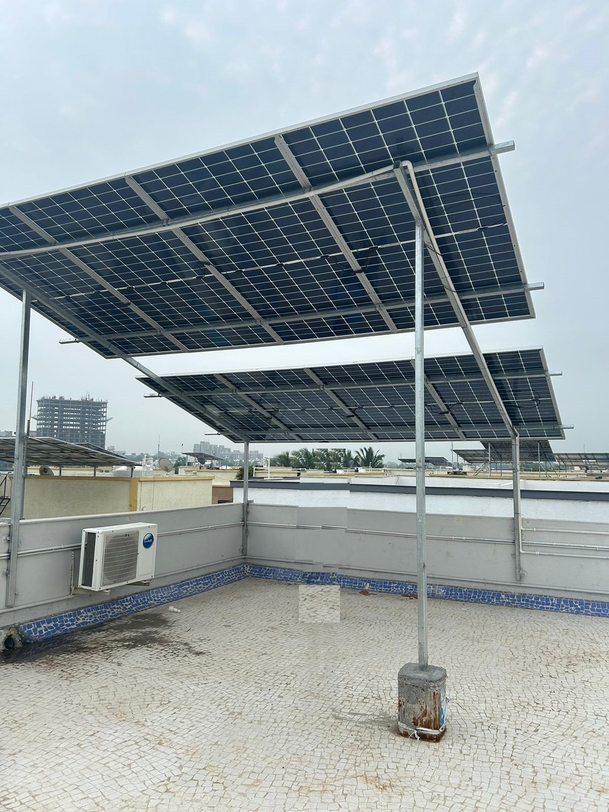 4.32 kW On-Grid solar installation — Elevated Terrace System