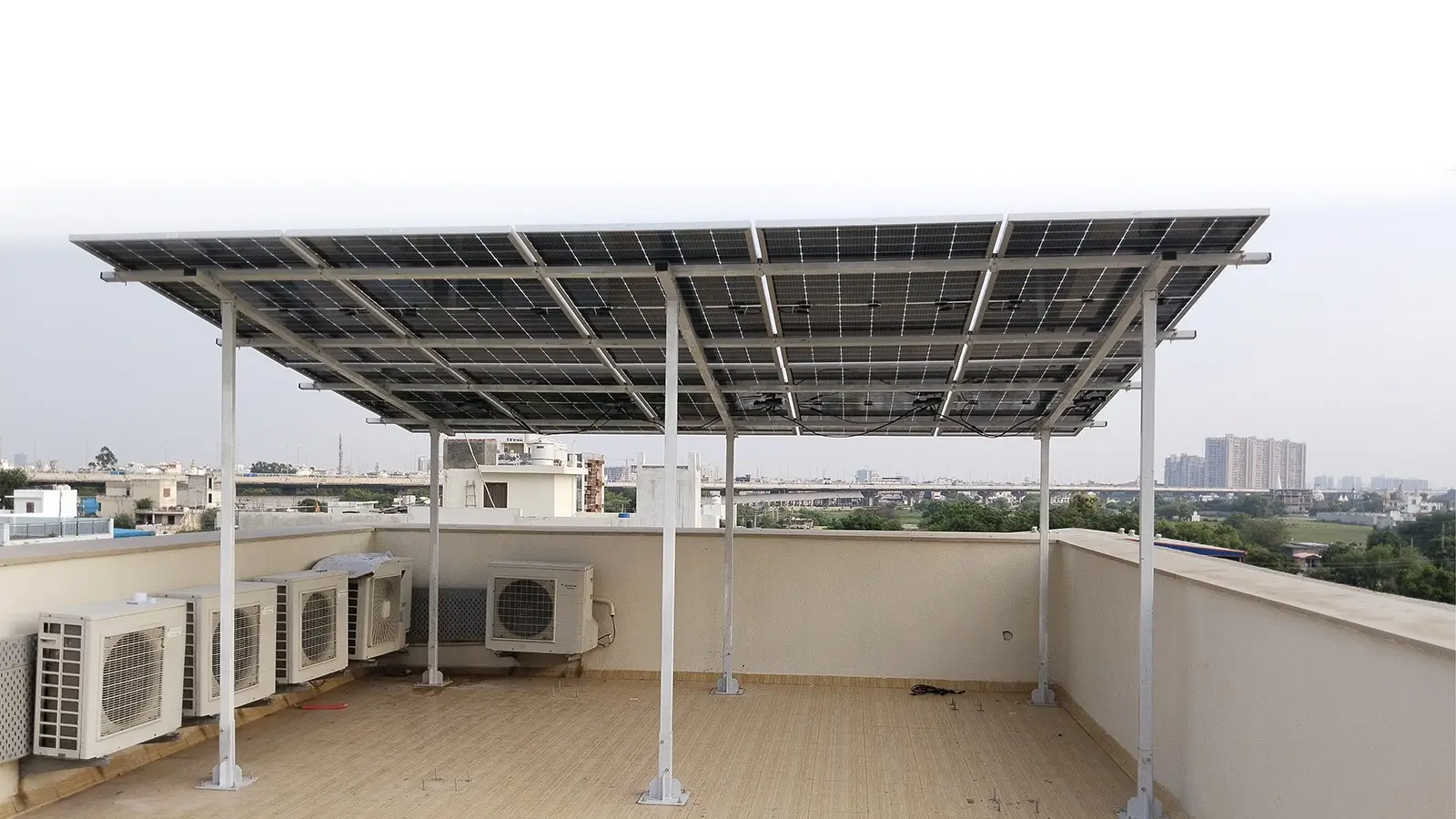 Your Sun Energy Solutions engineers inspecting a rooftop solar array
